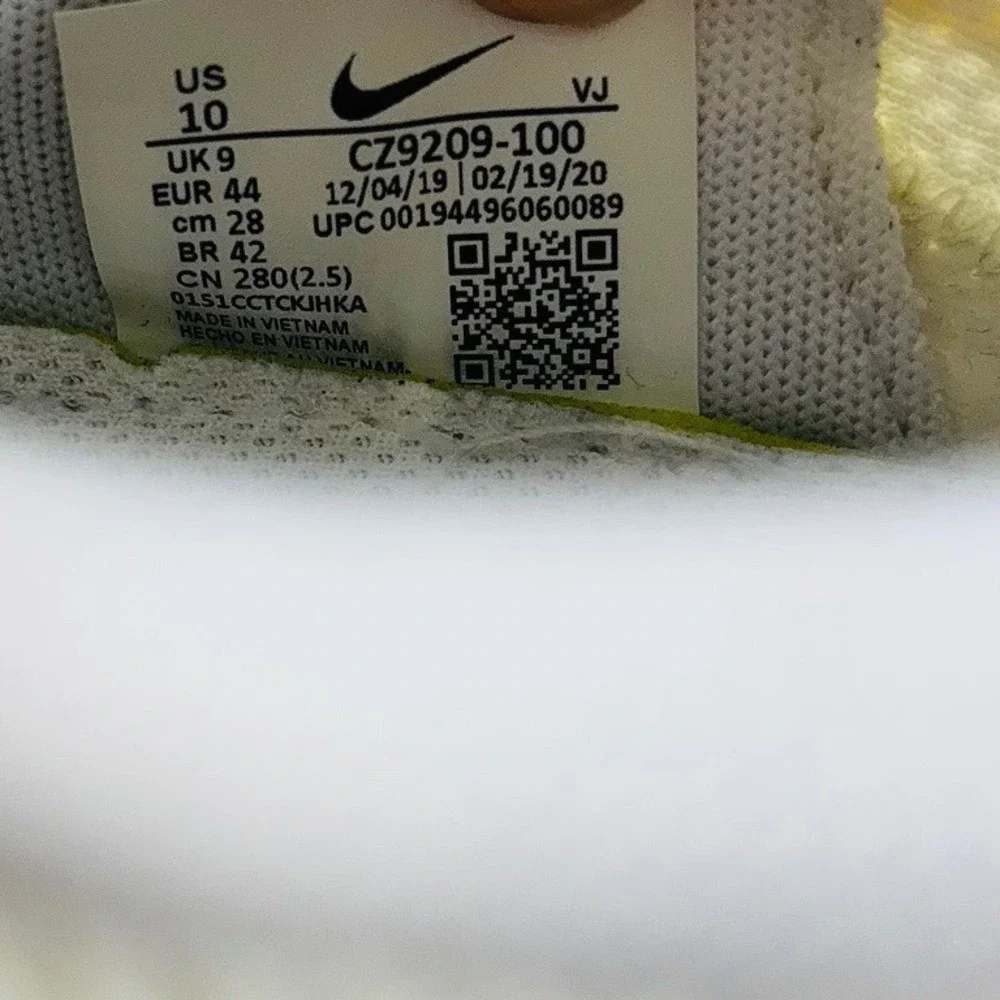 Nike Renew Run Triple White/Gum Sole Men's Running Shoes Sneakers CZ9209-100‎ 10
